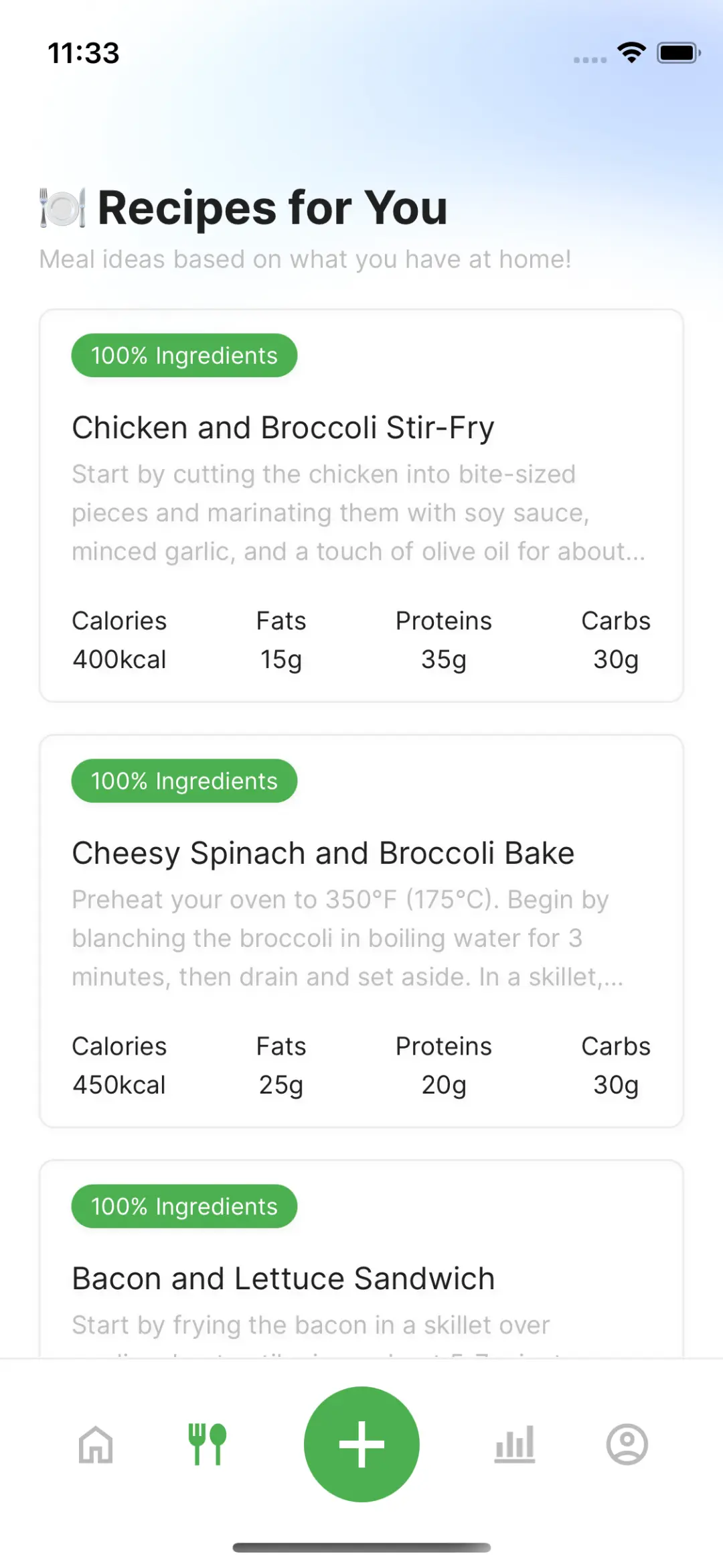 Smart Recipes
